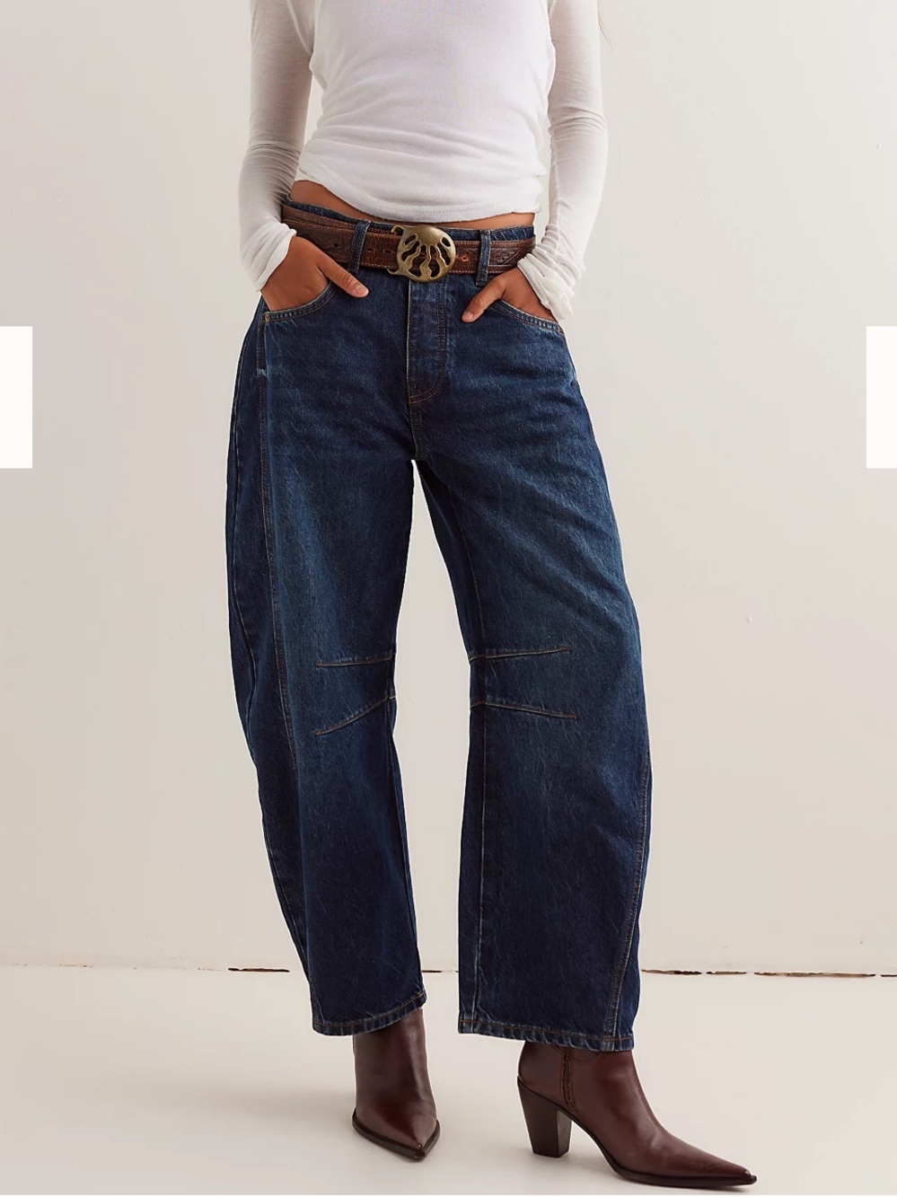 We the Free Good Luck barrel jean